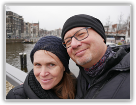 Amsterdam - wir lassen uns vom Regen nicht die gute Laune nehmen!