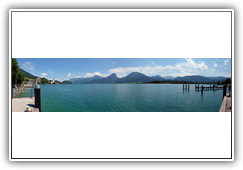 Wolfgangsee von der Talstation aus gesehen