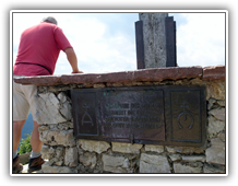 Zwölferhorn - Gipfelkreuz Inschrift