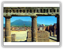 Pompeji mit Vesuv