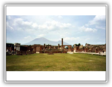Pompeji mit Vesuv