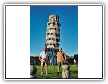 Pisa - Vati und ich vor Pisaturm