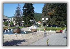 Montenegro - Kolasin, Hauptplatz