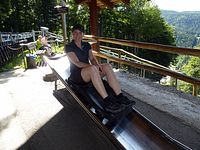 Steinwasenpark - Andrea geht's wie immer gemtlicher an