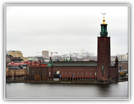 Stockholm - Blick auf das Rathaus