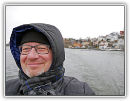 Stockholm - Schifffahrt-das Lächeln ist eingefroren ;-)